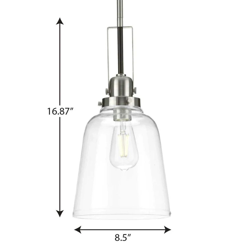 Progress Lighting Rushton 9  Wide Mini Pendant