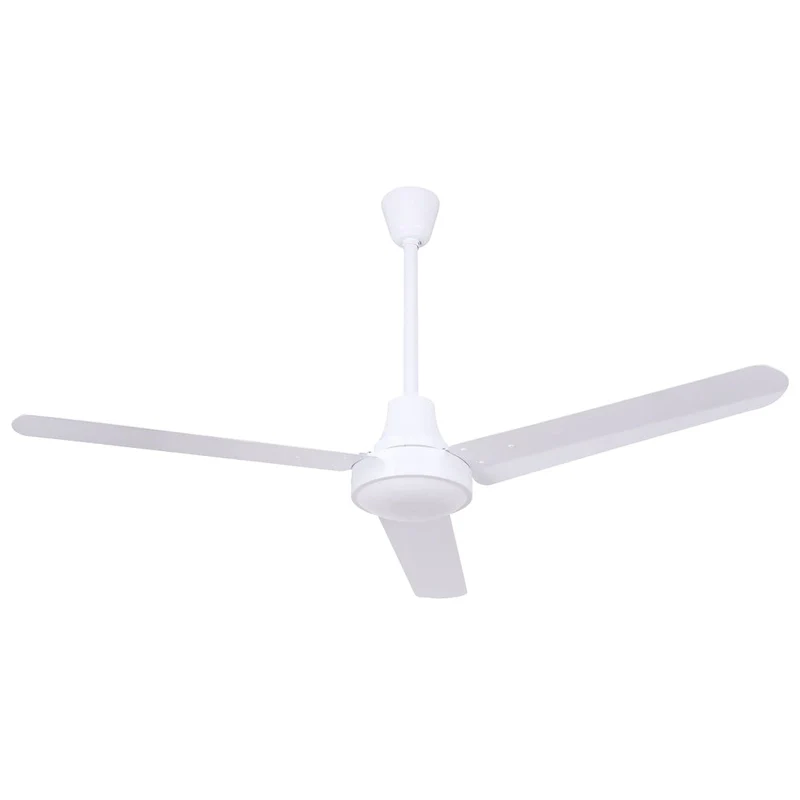 48  White Industrial Ceiling Fan Indoor Fan with DC Motor for Gyms, Schools & Workshops
