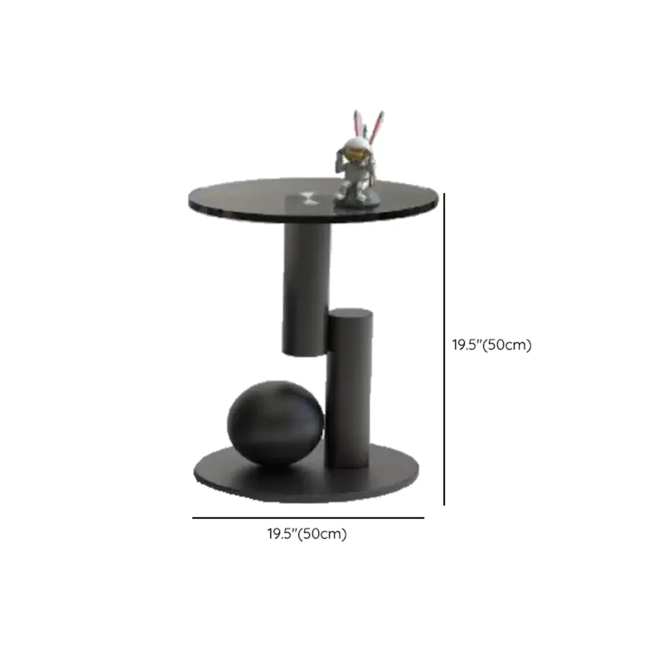 Marble Round Nesting Coffee Table Set with Modern Design