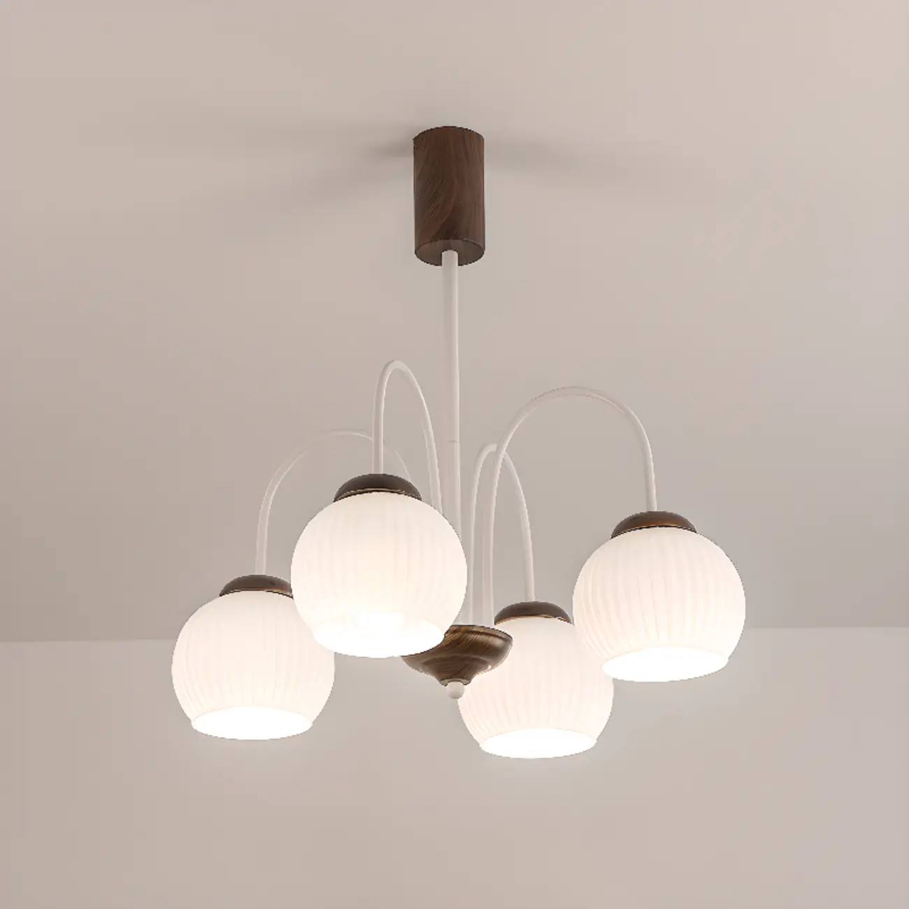 Modern Elegant Globe Pendant Chandelier with Flexible Length