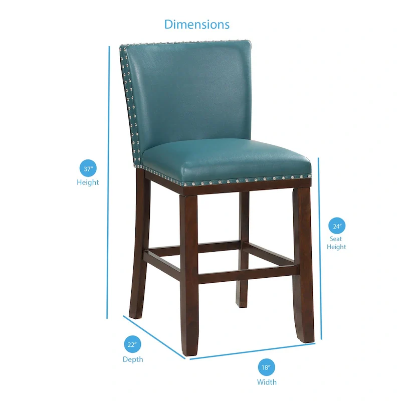 Toledo Upholstered Counter Stools (Set of 2) by