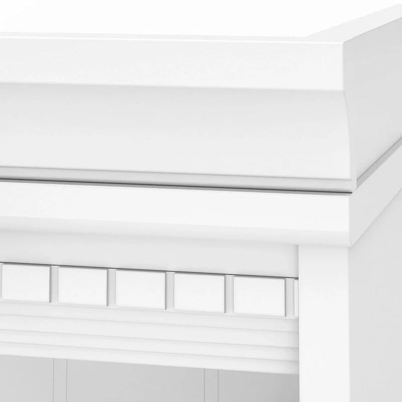 Fairview Antique White 5-shelf Bookcase - Antique - 29.57 L x 12.09 W x 68.94 H