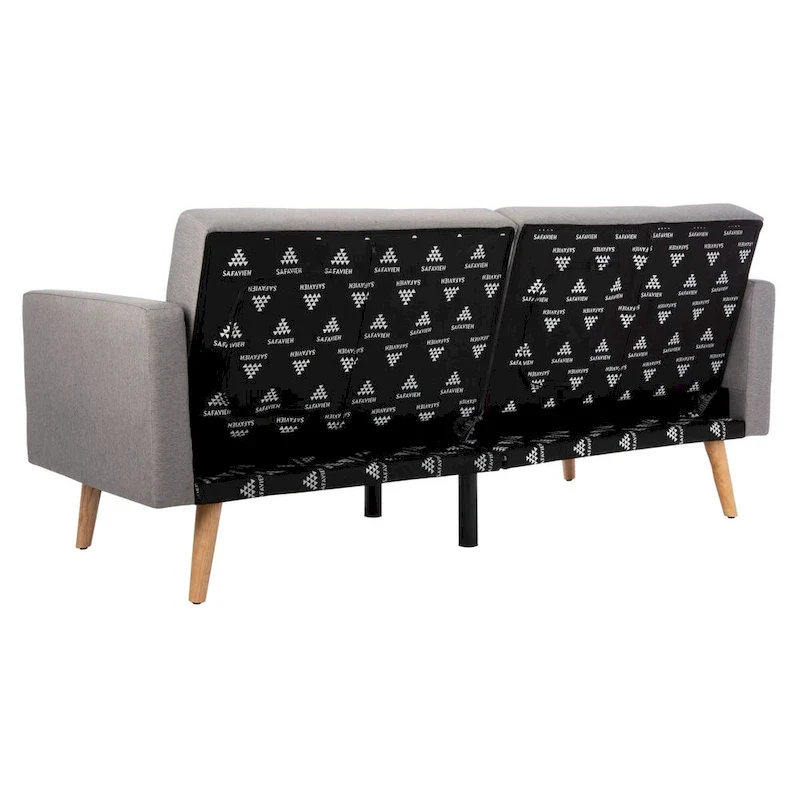 SAFAVIEH Tamekia Foldable Futon Bed with Pillow - 74.8  x 31.9  x 34.7