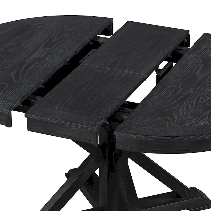 Retro Functional Extendable Dining Table with a 12