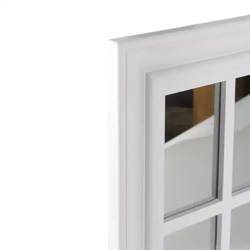 Northlight Mullions Windowpane Square Wall Mirror - 16.5 - White