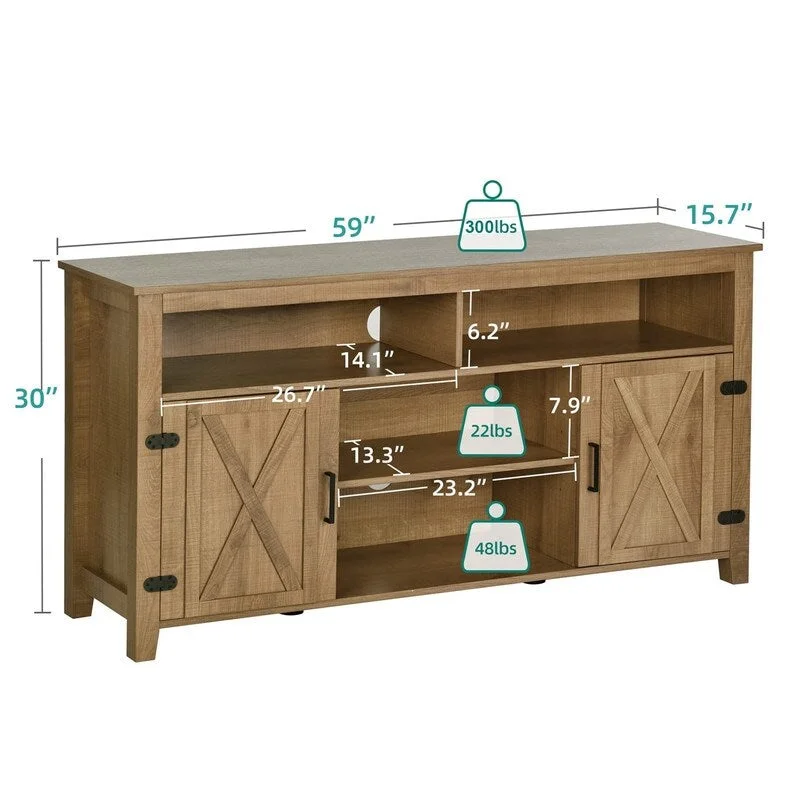 Coffee Bar Cabinet - 15.7D x 59.5W x 30H