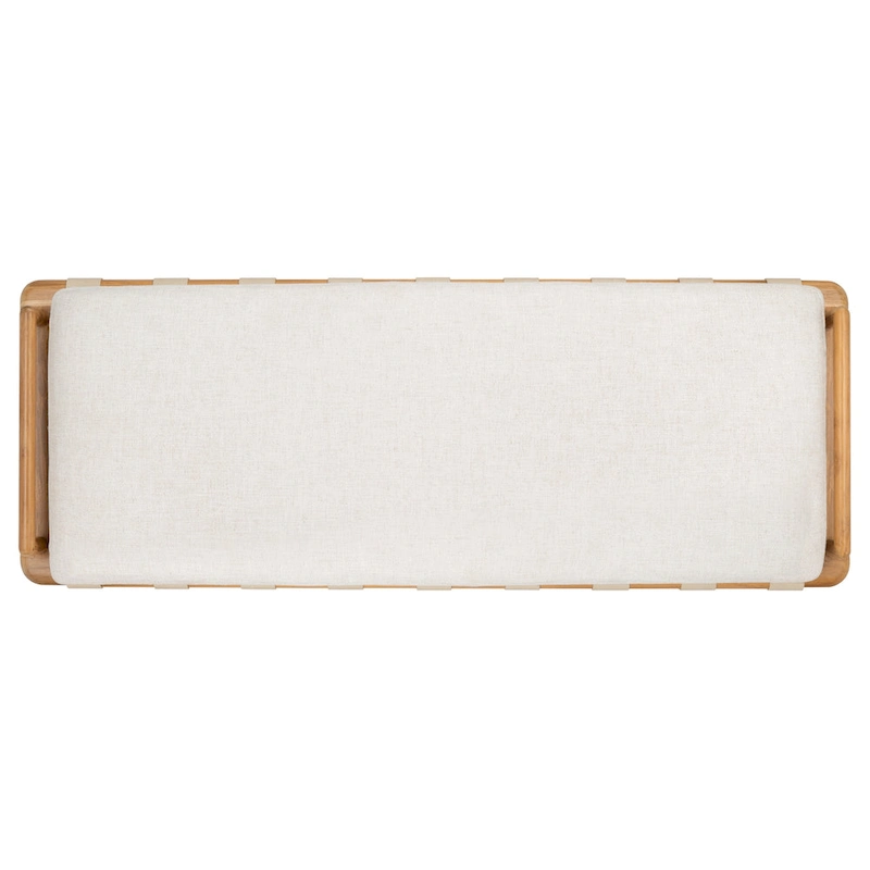 SAFAVIEH Couture Constantine Teak Cushion Bench - 70 W x 25.7 L x 18.5 H