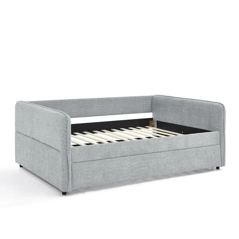 Full Boucle Daybed with Trundle