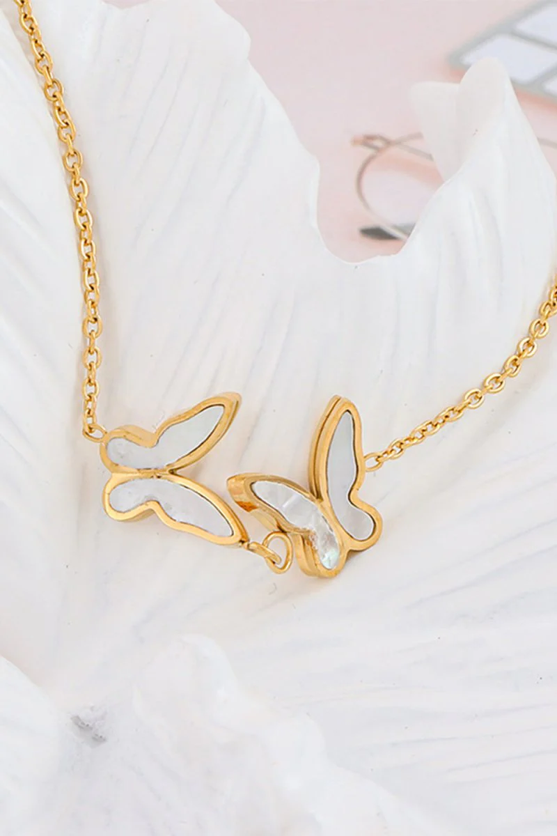 Titanium Double Butterfly Bracelet