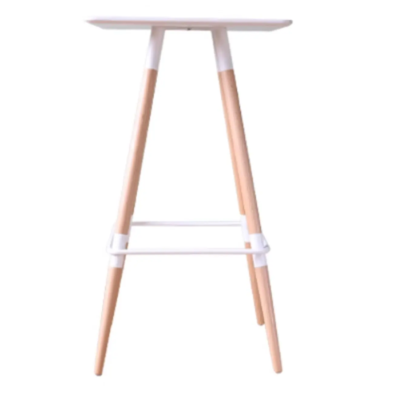 Modern Red Wooden Square Pub Tables