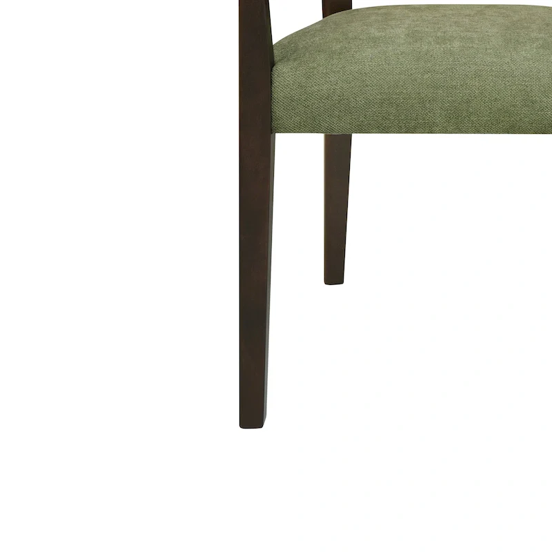 Christopher Knight Home - Harrison Mid-Century Upholstered Arm Dining Chair Set of 2 with Rattan Back