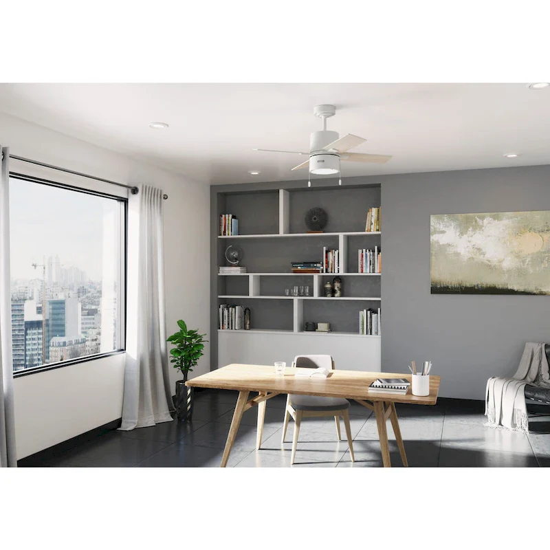 Hunter 42  Beck Ceiling Fan with LED Light Kit and Pull Chain - Transitional, Modern, Industrial