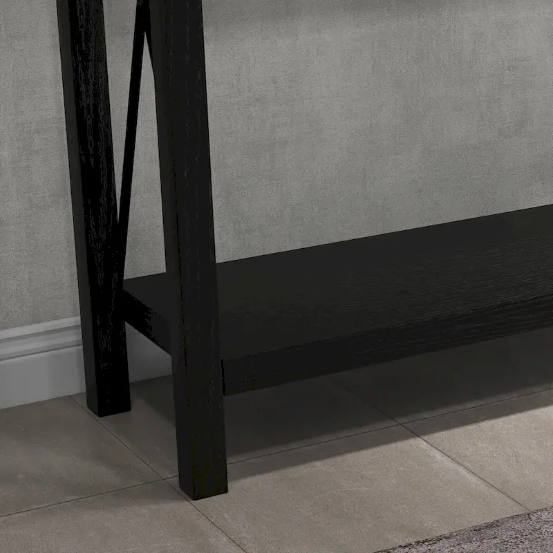 Industrial Console Table with Drawers