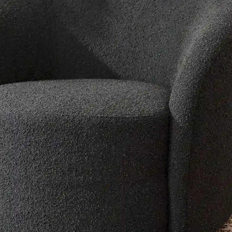 KINWELL 34  Wide Upholstered Swivel Accent Barrel Chair (Set of 2)