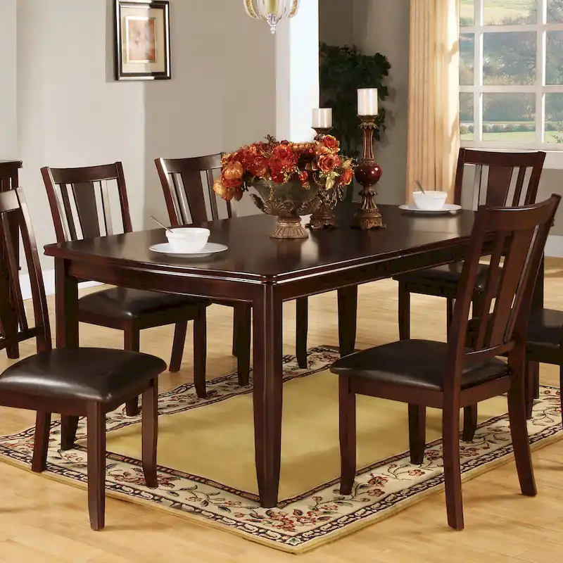 Espresso 78-inch Wood Expandable Dining Table