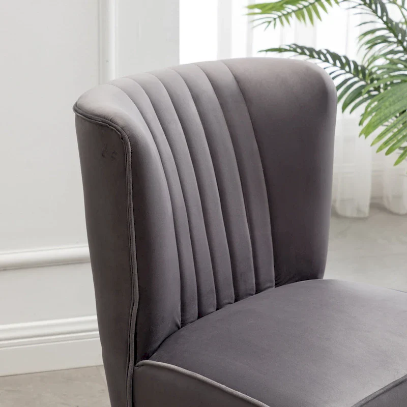 Gray 26 Polyester Accent Chair