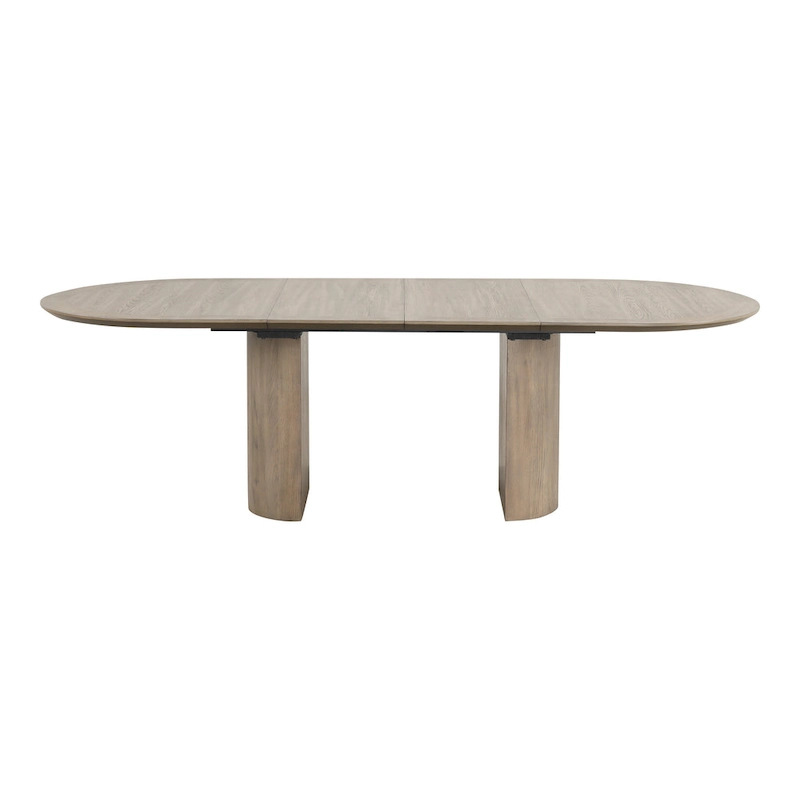 Furniture of America Lenn Modern Farmhouse Oak 102-inch Wood Extendable Dining Table