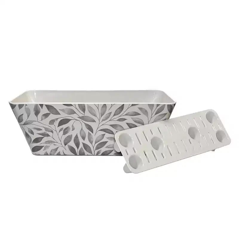 Tierra Garden 16 Rectangular Self-Watering Bamboo Planter
