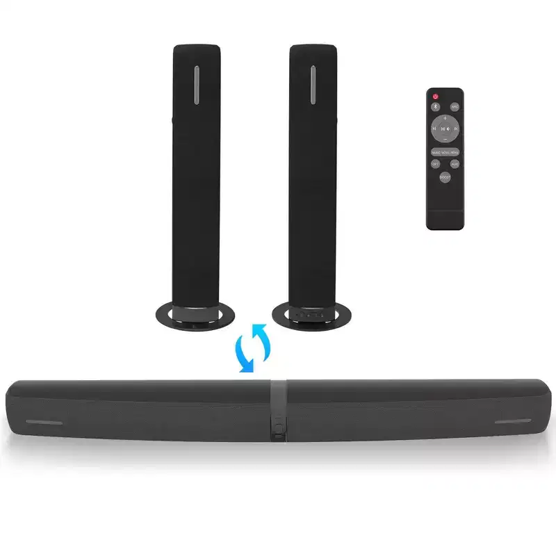 MOVSSOU Bluetooth Sound Bar for Smart TV 90W 2 in 1