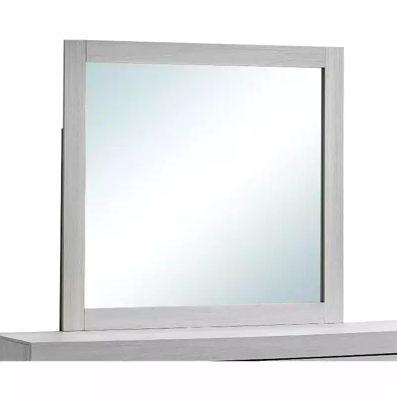 Passion Furniture Plano 39 in. W x 37 in. H Rectangle Wood Frame Dresser Mirror