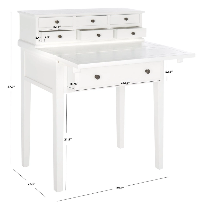 SAFAVIEH Gerly 7-Drawer Fold Down Desk