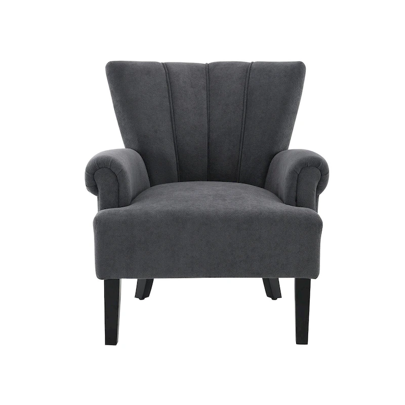 29 Upholstered Arm Chair with High-Density Foam and Channel Back