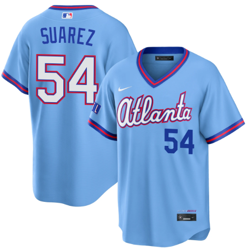 José Suarez Atlanta Braves Powder Blue 2026 City Connect Stadium Jersey
