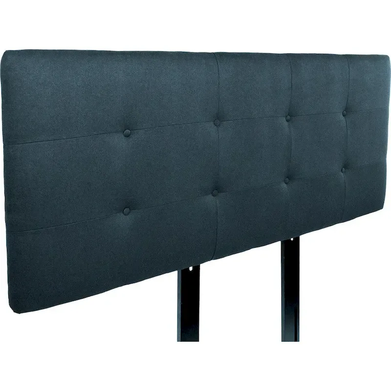 MJL Furniture Ali Button Tufted Obsession Navy Upholstered Headboard