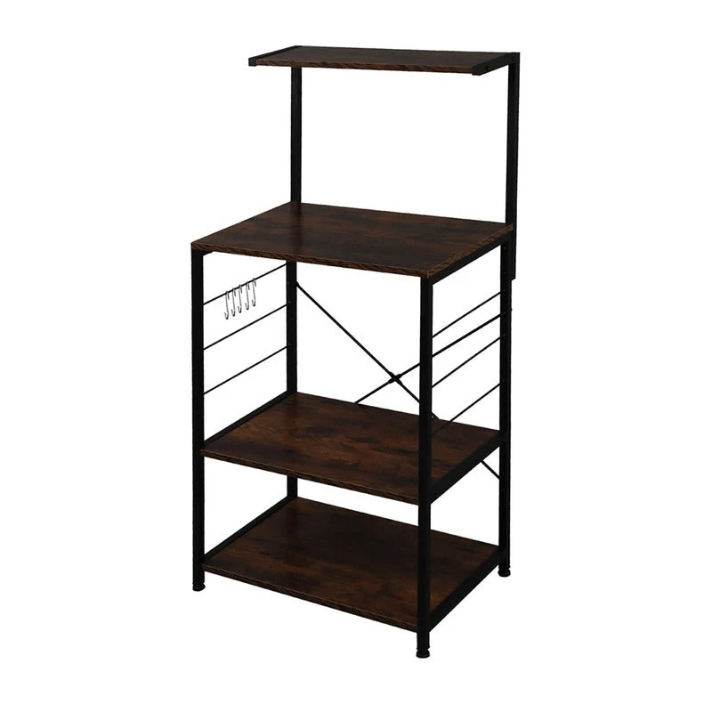 4 Tier Wooden Kitchen Shelf Baker's Rack