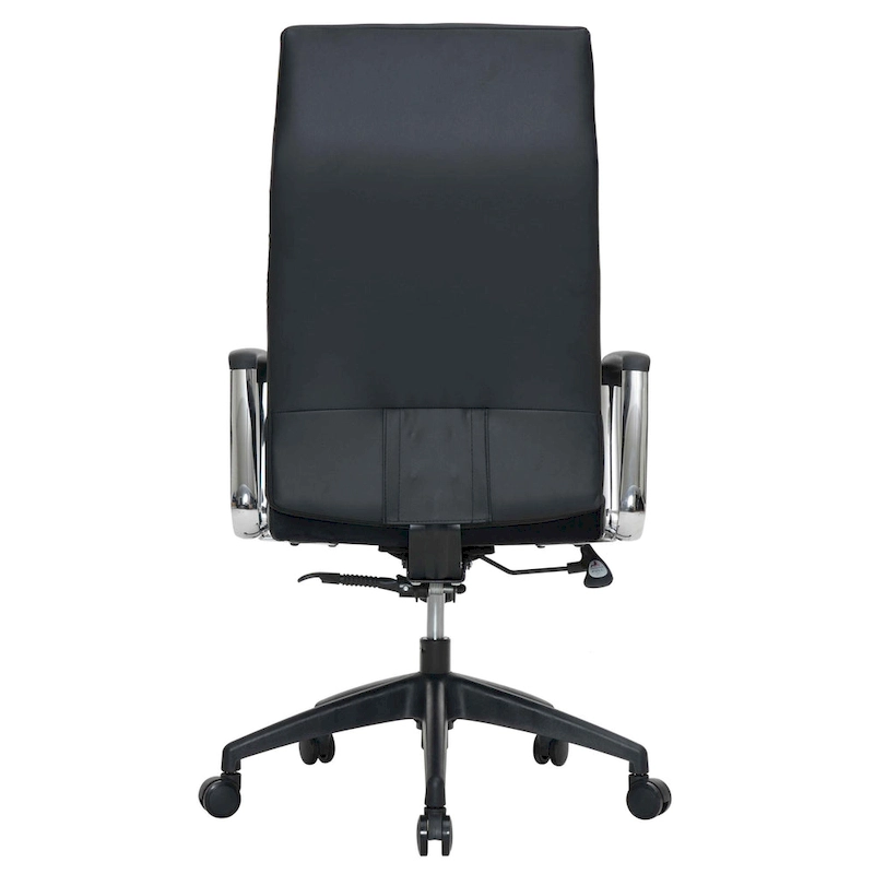 LeisureMod Hilton Modern High Back Leather Conference Office Chair