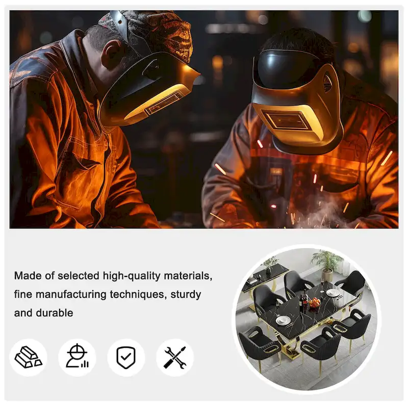 Modern Black Velvet Upholstered Armchair Dining Chair with Gold Legs