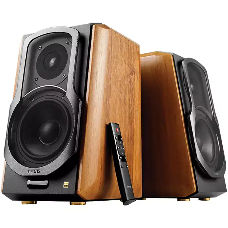 Edifier 120-Watt-Continuous Bluetooth Audiophile S1000MKII Active Bookshelf Speaker Set with 5.5-In. Woofers, aptX HD Decoding, and Remote...