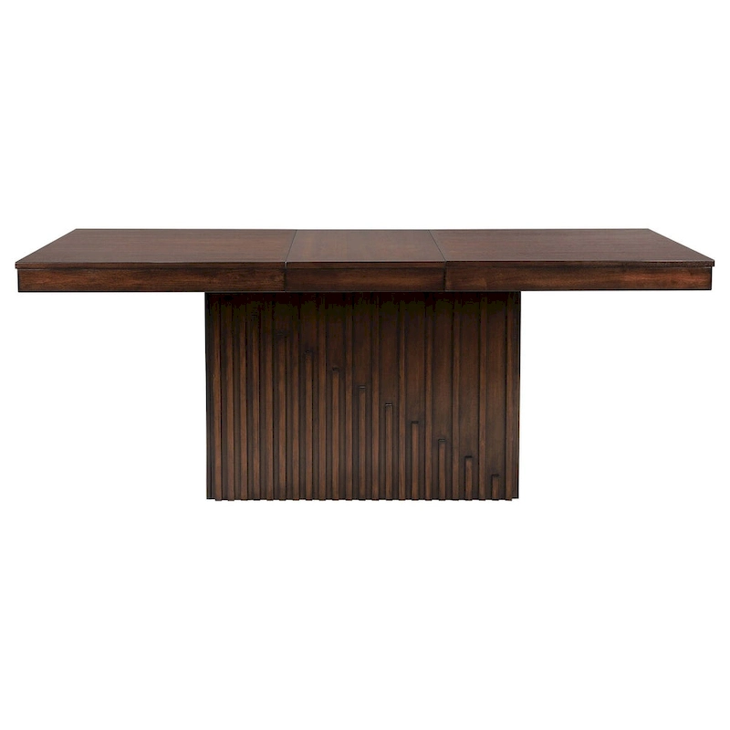 Ryn Dining Table, 60-78 Inch Removable Extendable Rectangular Top, Brown