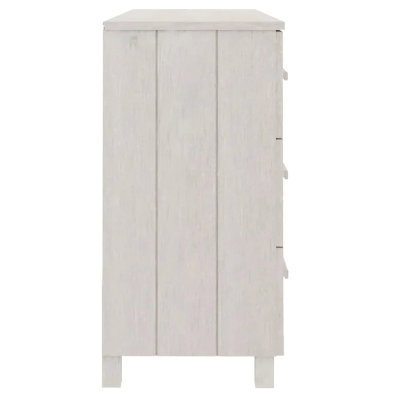 Solid Pine Wood Sideboard Buffet with 6 Smooth Sliding Drawers — 44.5