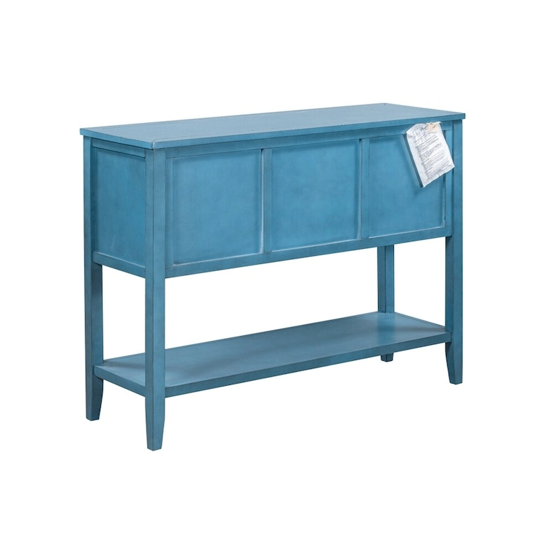 Modern Buffet Sideboard Console Table with Bottom Shelf