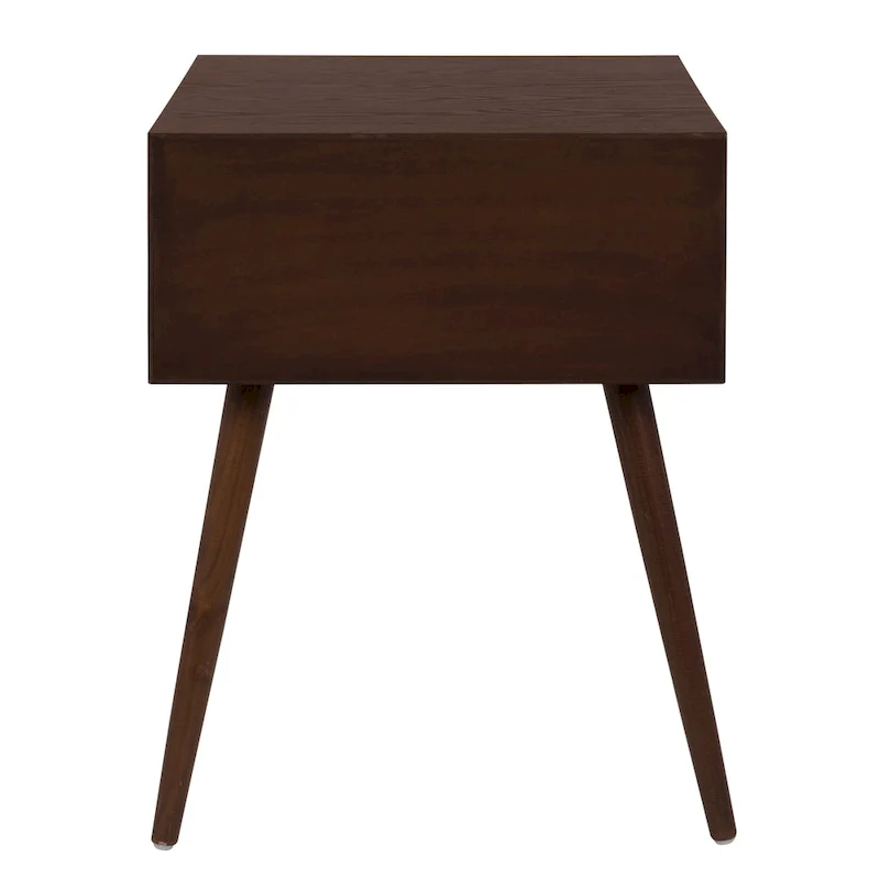 Finco Nightstand Side Table with 2 Drawers