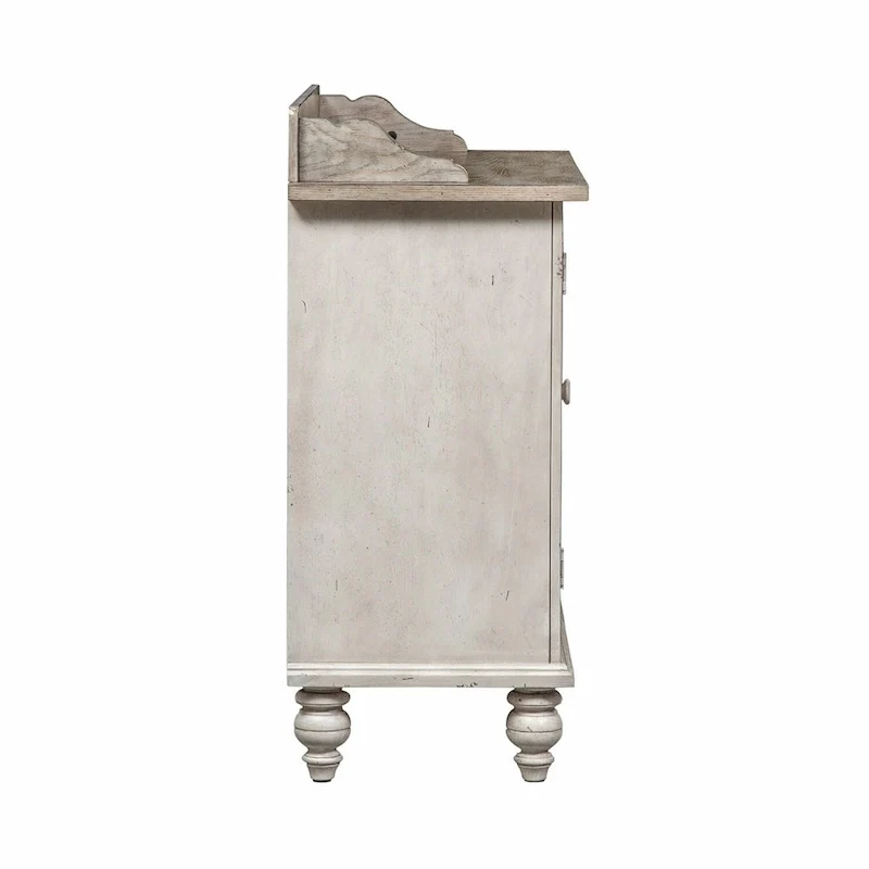 Antique Linen Weathered Gray Server