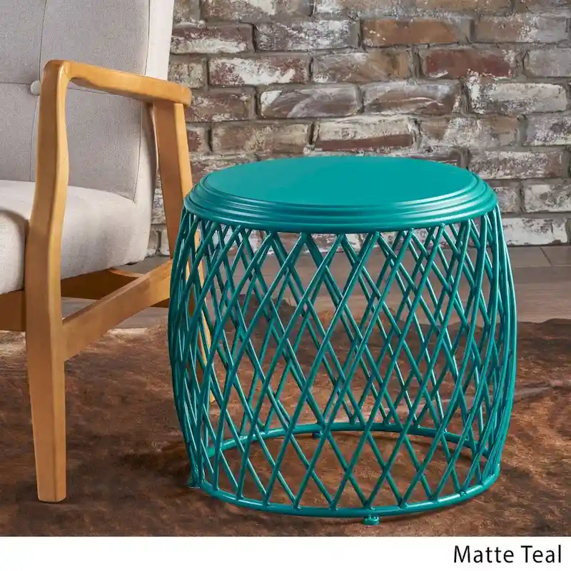 Bryony 19-inch Round Lattice Side Table by Christopher Knight Home