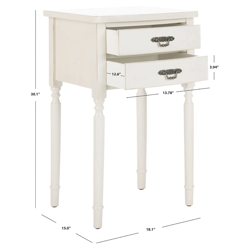 SAFAVIEH Sandra Accent Table - 18.1 x 15 x 30.1 - 18Wx15Dx30H
