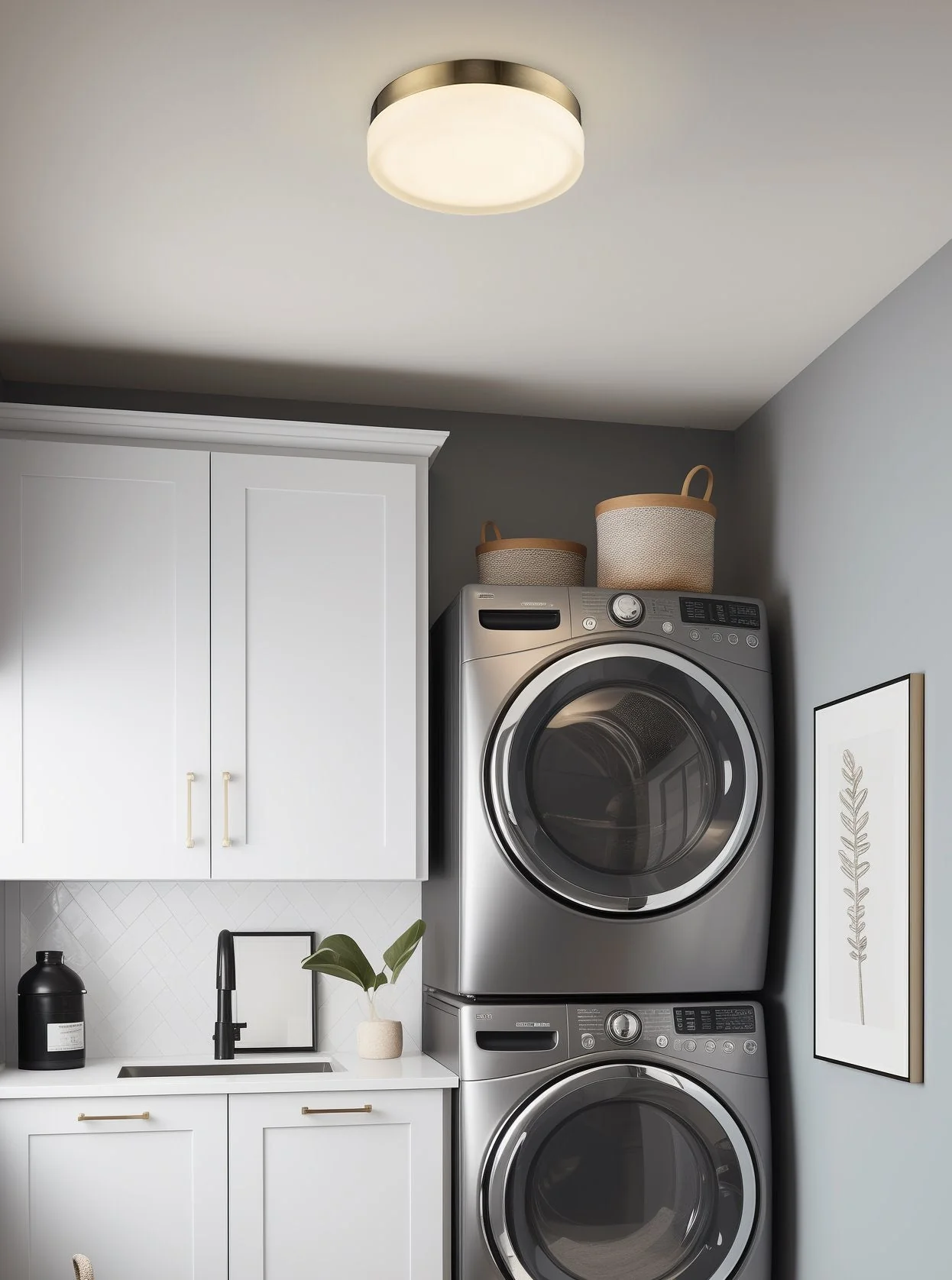 Luna 9 Modern Integrated 18W LED (180W eq.) Flush Mount Ceiling Light