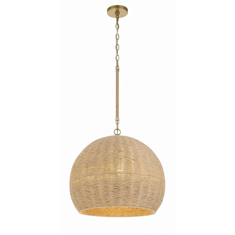 Jace 3 Light Soft Gold Pendant - 20 W x 18 H