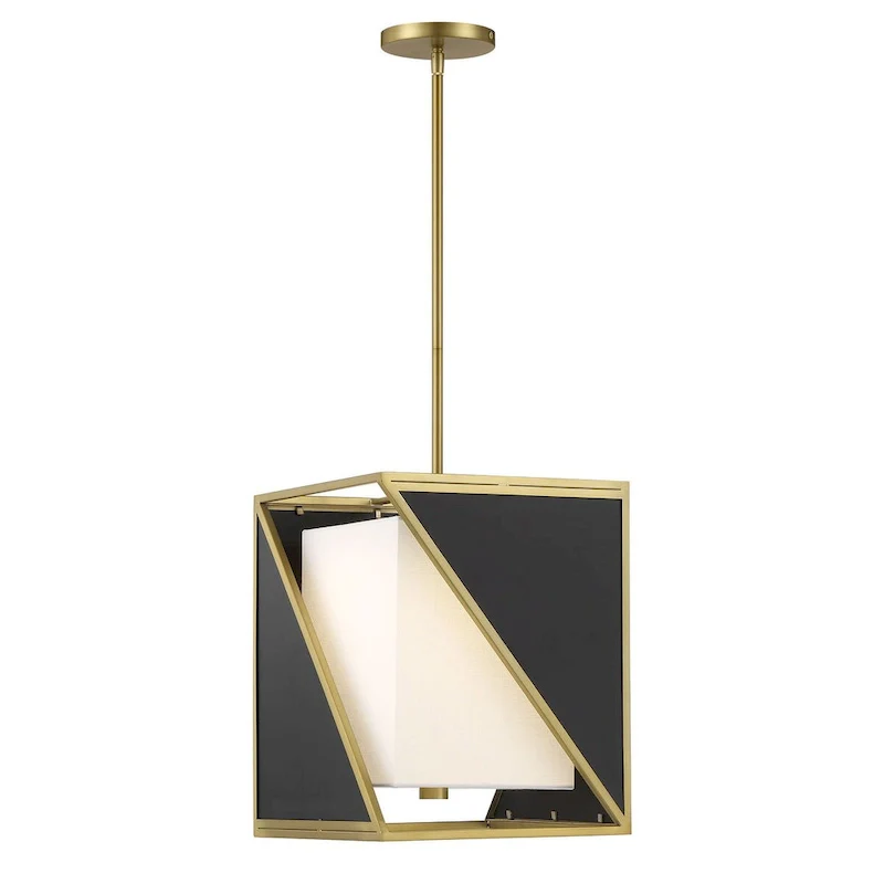 Metropolitan Aspect White Coal and Soft Brass LED Lights Pendant