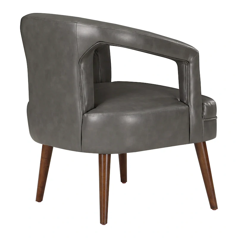 Mason Accent Reception Chair in Faux Leather