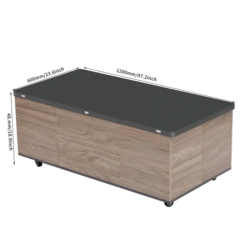 Merax Modern Lift Top Coffee Table Multifunctional Table