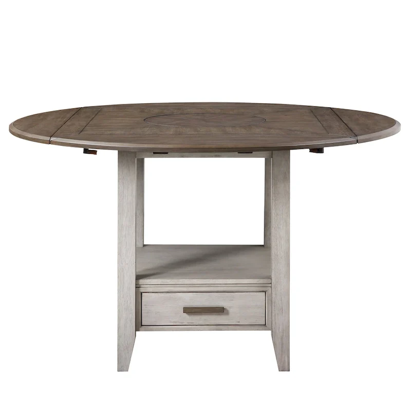 Steve Silver Two-tone Drop Leaf Counter Height Dining Table