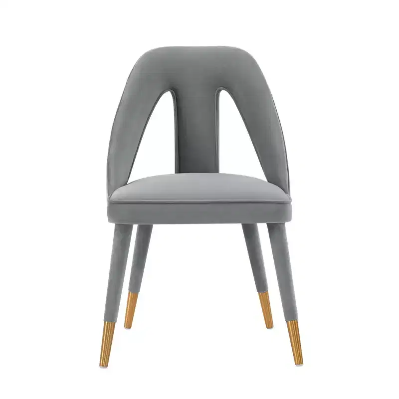 Neda Modern Velvet Upholstered Dining Chair - Manhattan Comfort