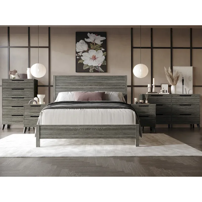 CraftPorch Chic and Vintage Wooden Bed