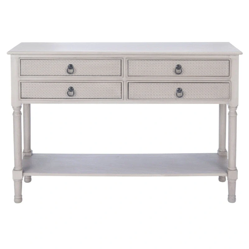 SAFAVIEH Artelia 4-Drawer Console Table - 42 W x 13 L x 29.5 H - 42Wx13Dx30H