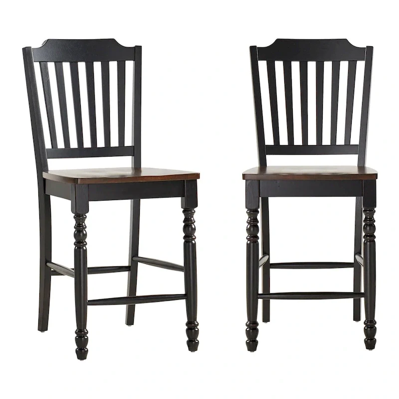 Brunico Two-Tone Counter Height Chairs (Set of 2)
