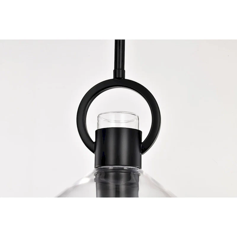 Andros Glass Cone Shade 1-Light Downrod Pendant Light